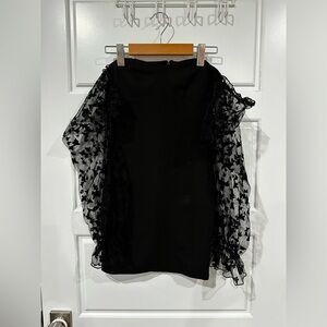 Shein Off The Shoulder Black Dress